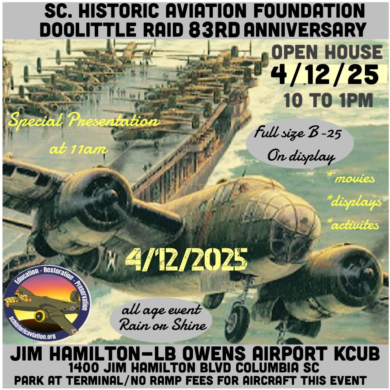 Dolittle Raid 83rd Anniversary 
